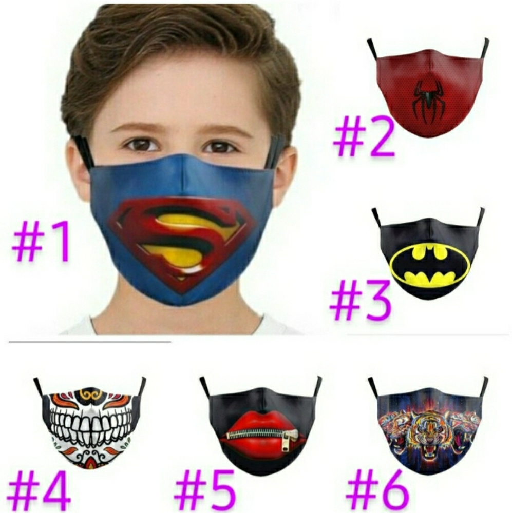 KIDS FACE MASK ONE SIZE FITS MOST PRE TEEN.